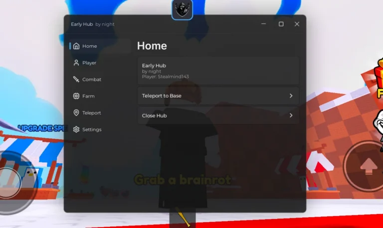 Early Hub – Script Escape Knockout For Brainrots [No Key]