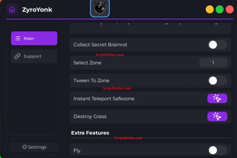 ZyroYonk – Script Cut Grass for Brainrots [Keyless]