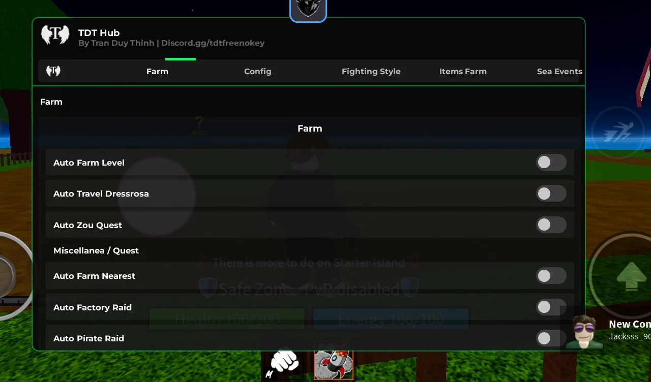 TDT Hub Blox Fruits Script [No Key]