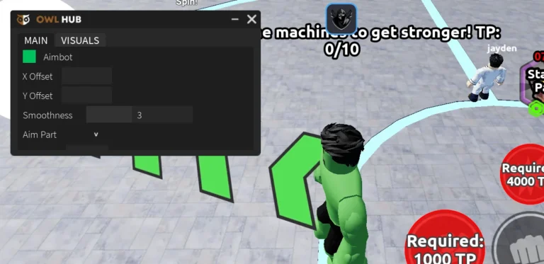 Owl Hub – Script Muscle Transform Simulator [No Key, Aimbot]