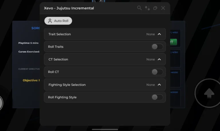 Xevo – Jujutsu Kaisen Incremental Script [No Key]
