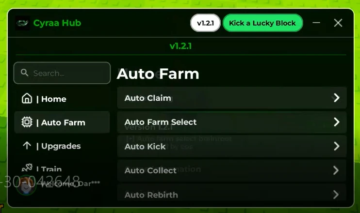 Cyraa Hub Script Kick a Lucky Block [No Key]