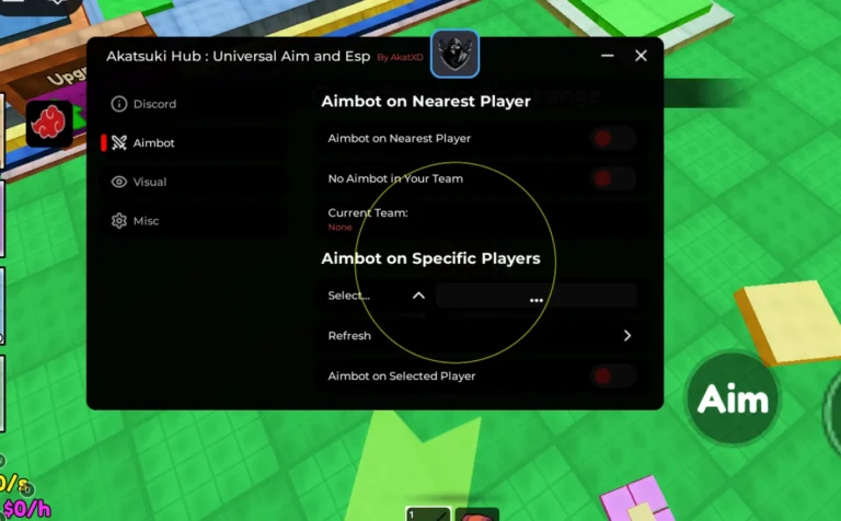 Brainrot Sniper Script Akatsuki Hub [No Key] – ESP, Aimbot