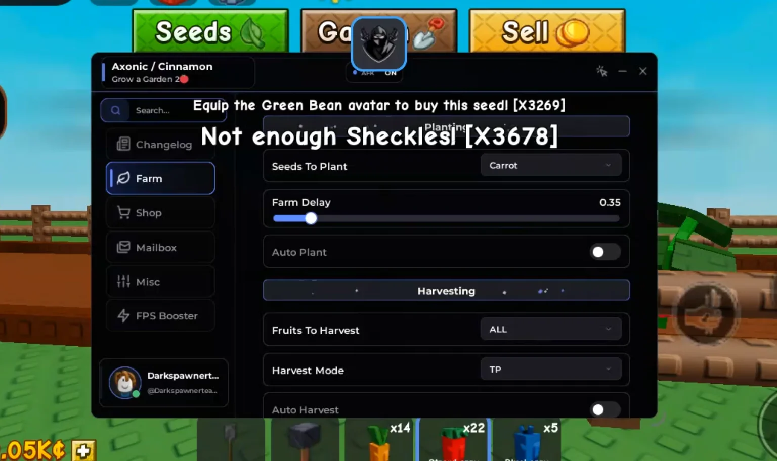 Grow a Garden 2 Script Axonic Hub [No Key] – Auto Plant