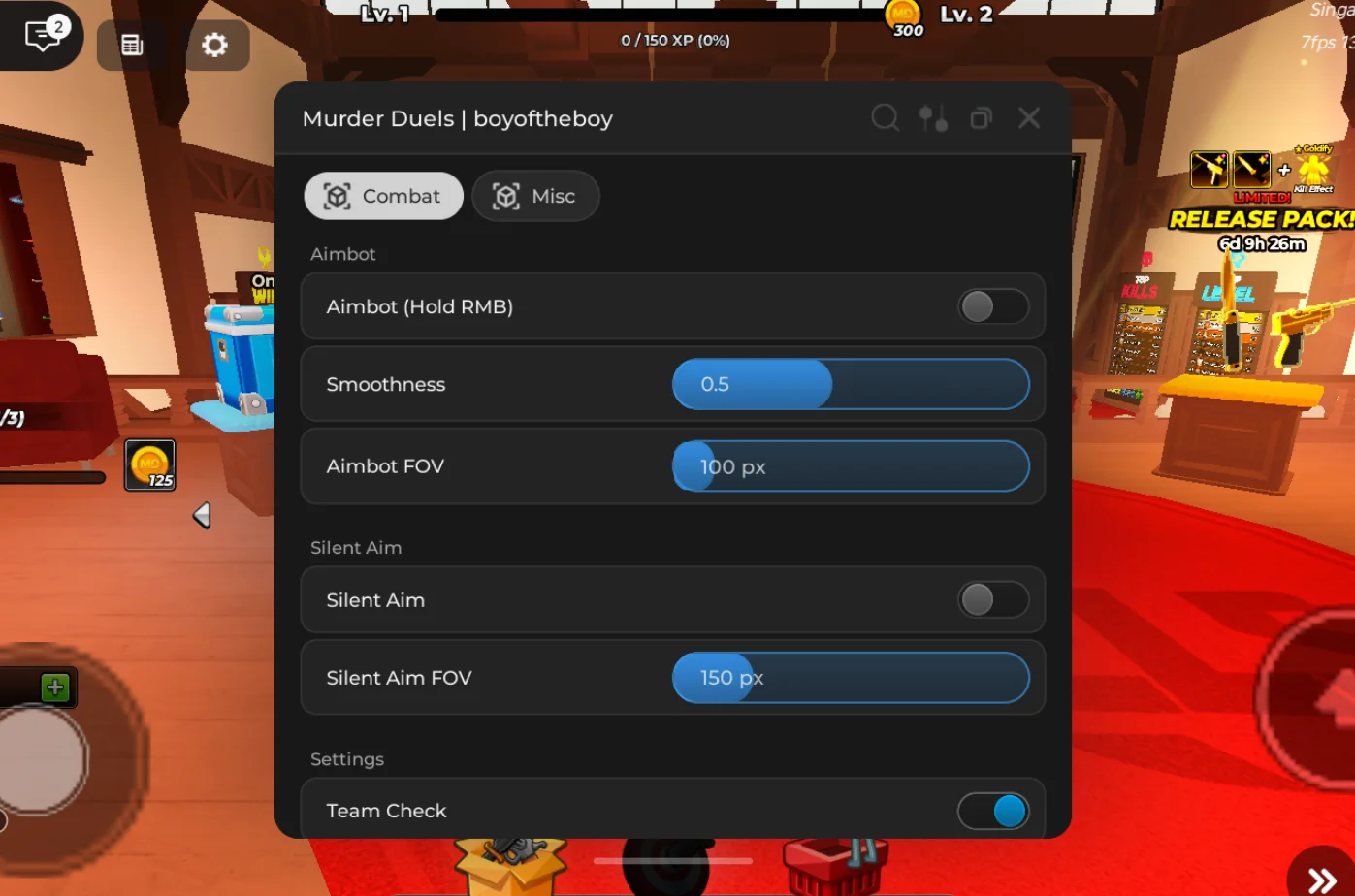 Murder Duels Script Boy Of The Boy [NO KEY] – Aimbot