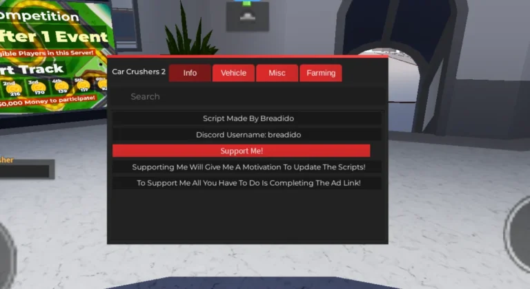 Car Crushers 2 – Physics Simulation Script Breadido [NO KEY]