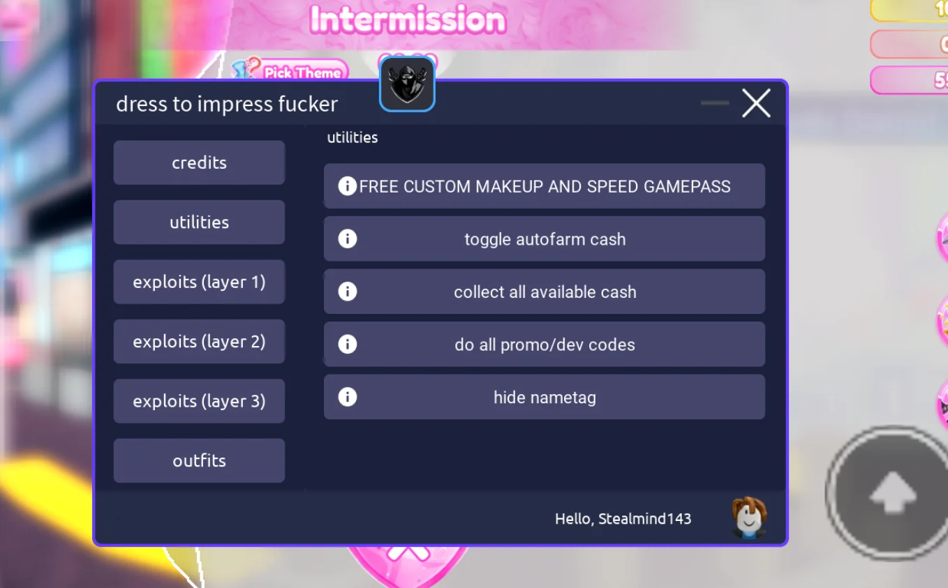 Dress To Impress Script DTI V2 [NO KEY] – Free Custom Makeup