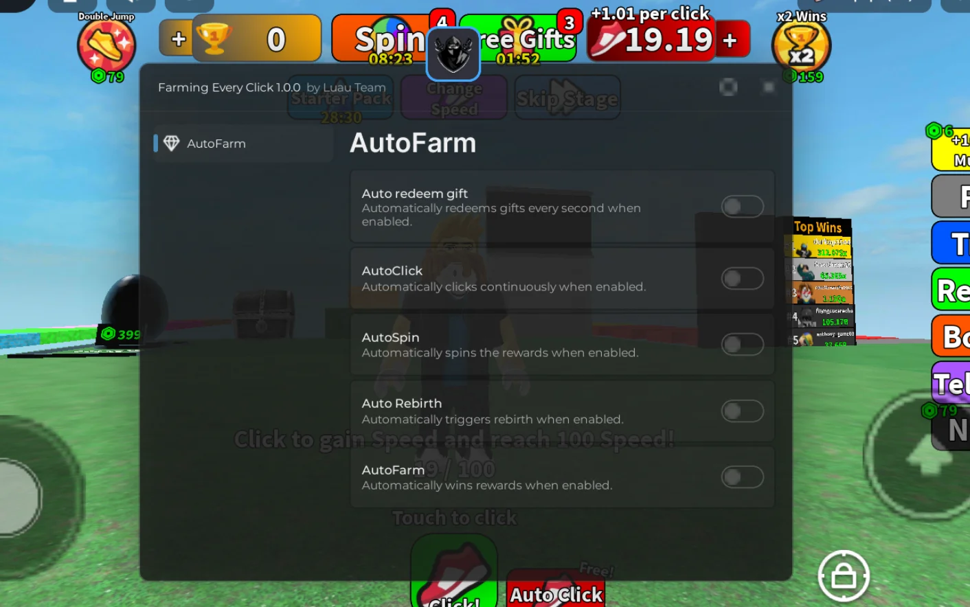 Speed Clicker Script Farming Every Click [No Key] – Auto Farm
