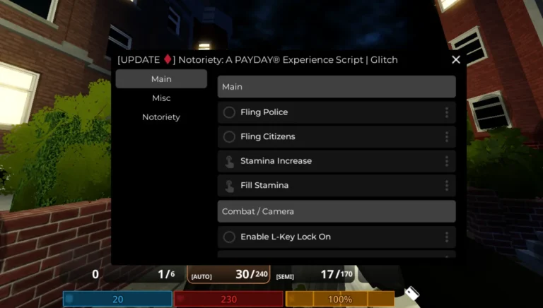Notoriety: A PAYDAY® Experience Script Glitch [No Key] – Glitch Flight