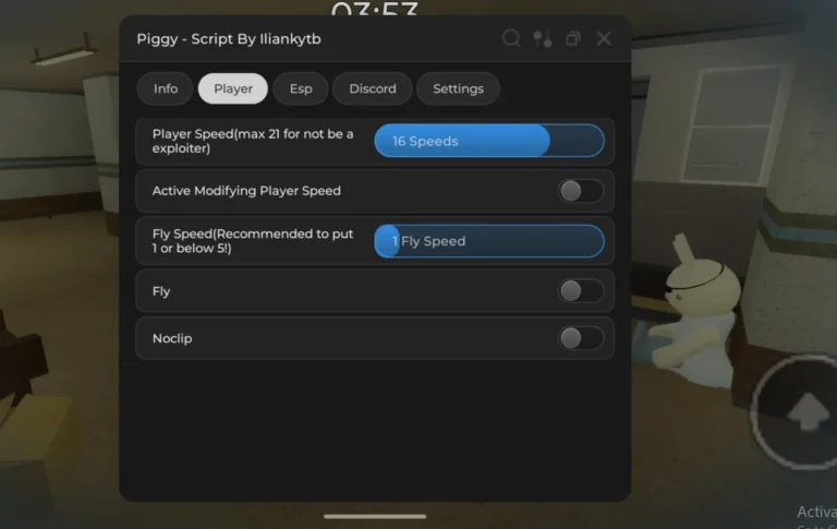 Piggy Script Iliankytb Hub [NO KEY] – ESP Players, Player Speed