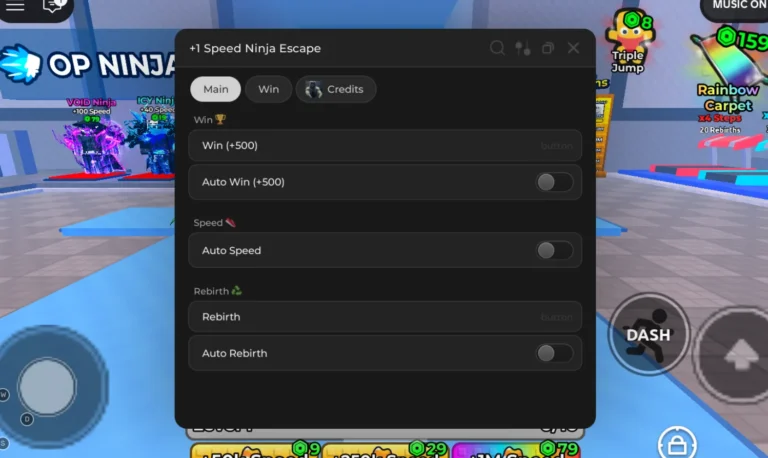 +1 Speed Ninja Escape Script KhSaeed90 Hub [NO Key] – Auto Win