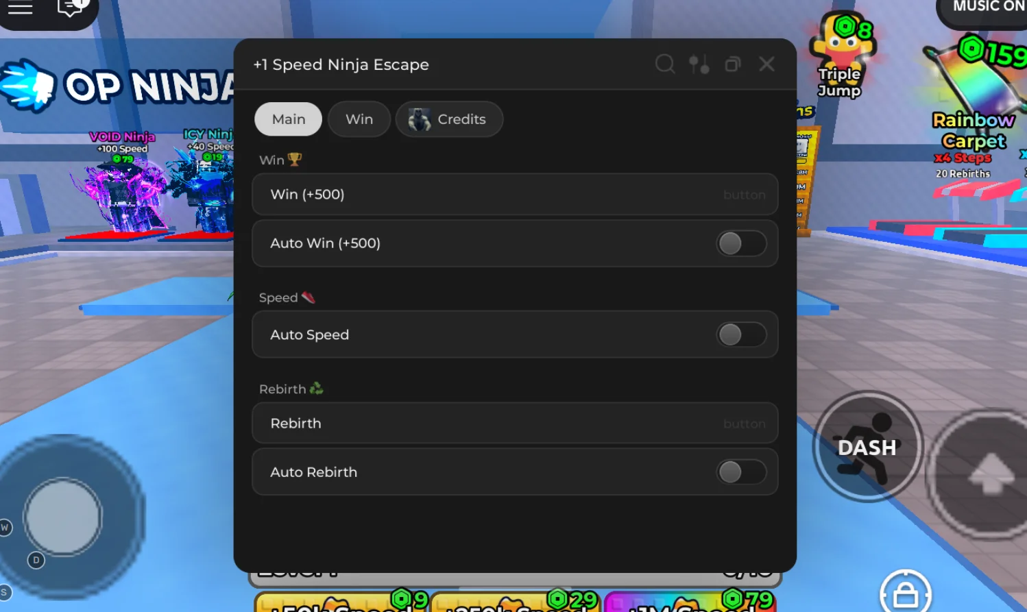 +1 Speed Ninja Escape Script KhSaeed90 Hub [NO Key] – Auto Win