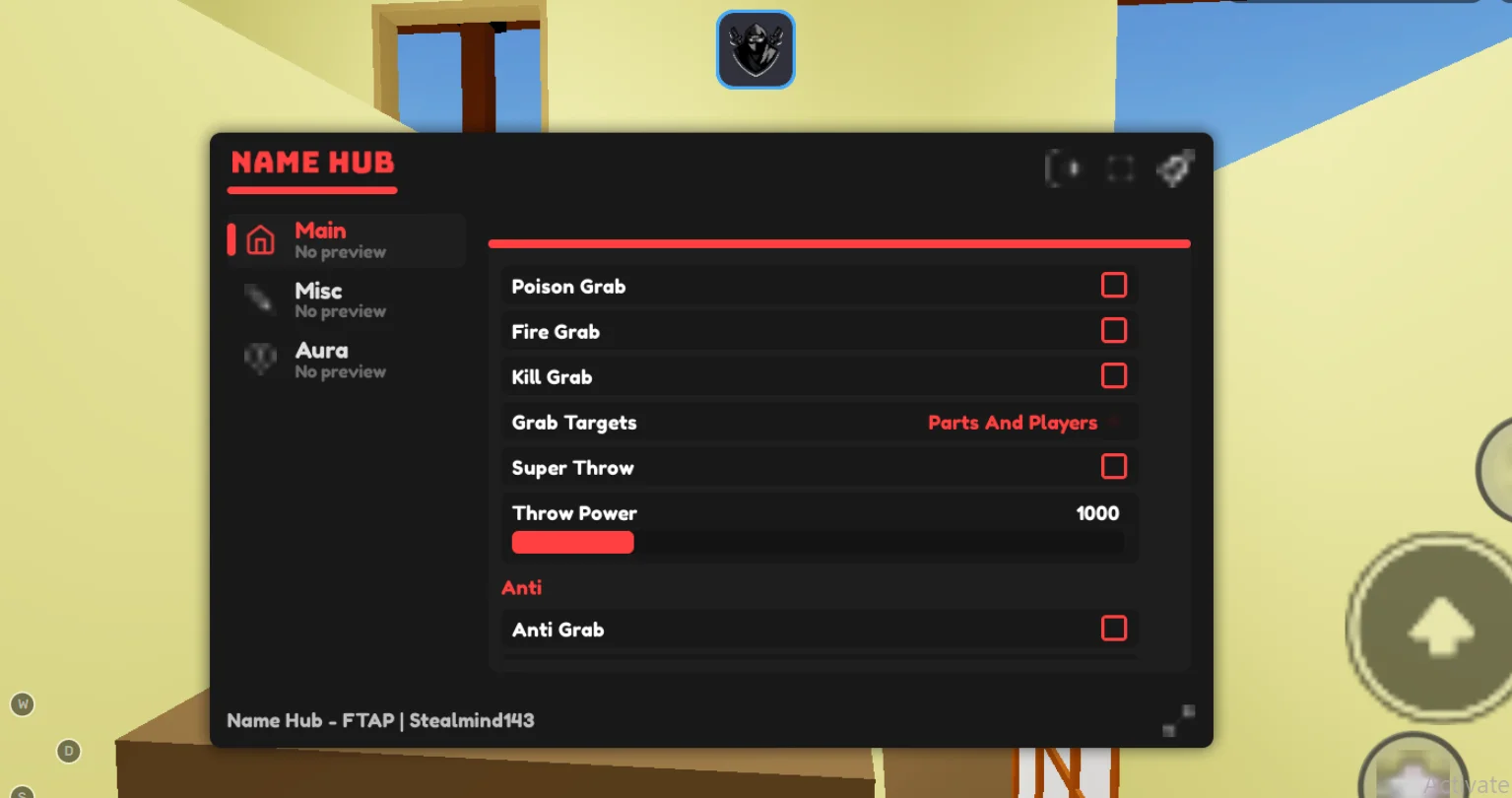 Name Hub | Fling Things and People Script | No Key, Kill Grab
