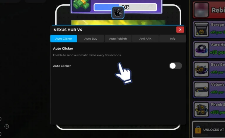 Phonk Clicker Script Nexus Hub [NO KEY] – Auto Clicker