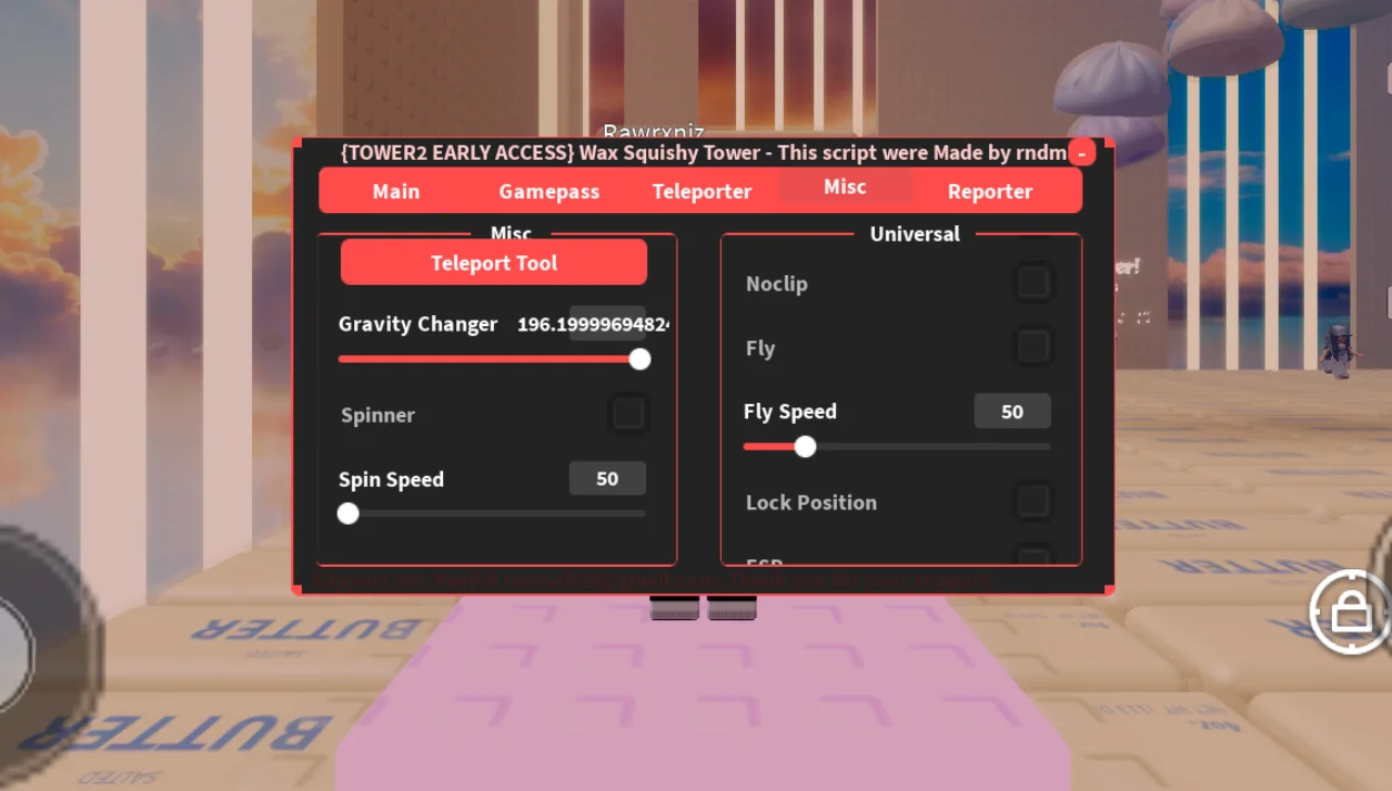 {TOWER2 EARLY ACCESS} Wax Squishy Tower Script RNDM [NO KEY]