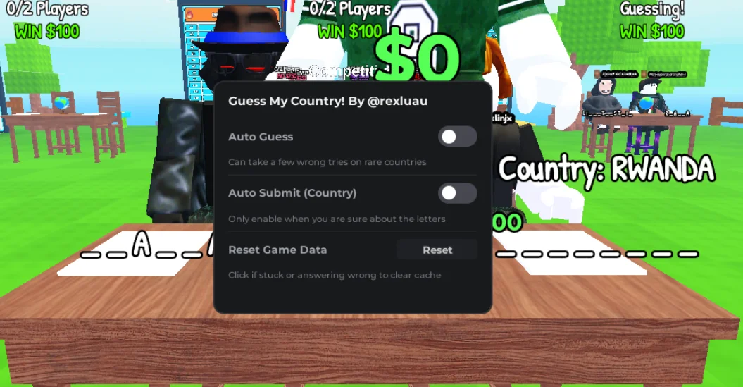 Guess My Country Script Rexluau [No Key] – Auto Guess Country