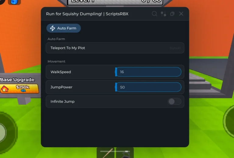 ScriptsRBX – Run for Squishy Dumpling Script [Keyless] – Auto Farm