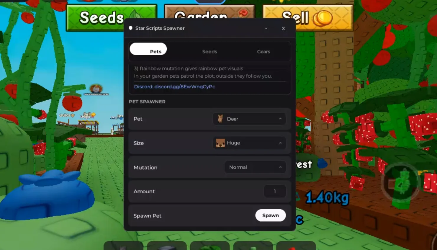 GAG 2 Script Star Spawner [No Key] – Spawn Pets, Seeds and Gears