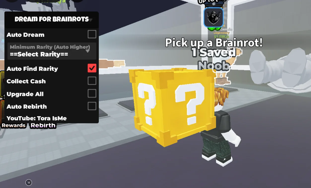 Dream for Brainrots Script Tora IsMe [NO KEY] – Auto Dream