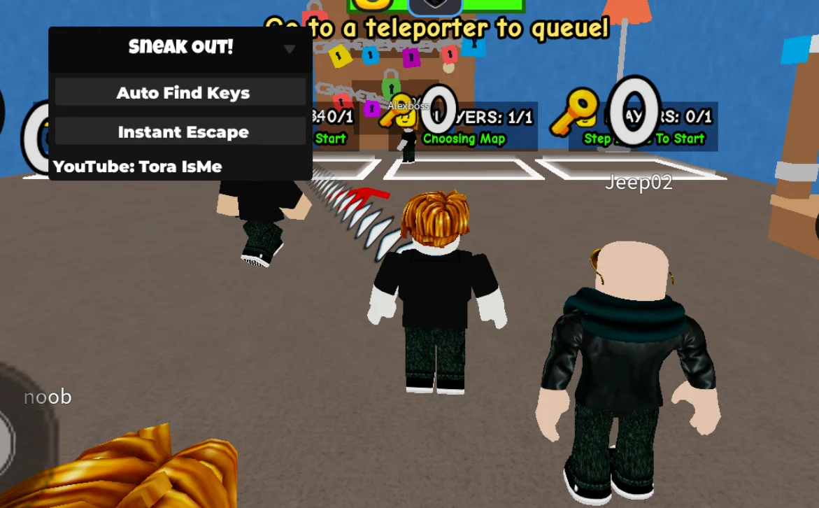 Sneak Out Script Tora IsMe [NO KEY] – Auto Find Keys