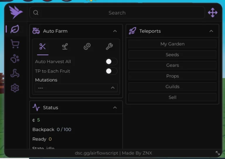 AirFlow | Grow a Garden 2 Script | GAG 2