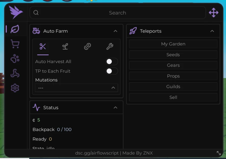 AirFlow | Grow a Garden 2 Script | GAG 2