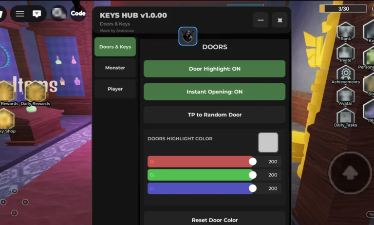 Avataruss Hub | Keys Script | NO KEY, Instant Door Opening