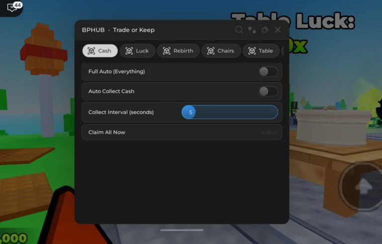 BP Hub | TRADE or Keep Script | Free Luck Farm, Full Auto Cash