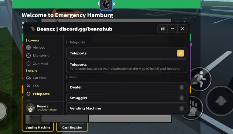 Beanzz Hub | Emergency Hamburg Script | No Key, Aimbot, Silent Aim