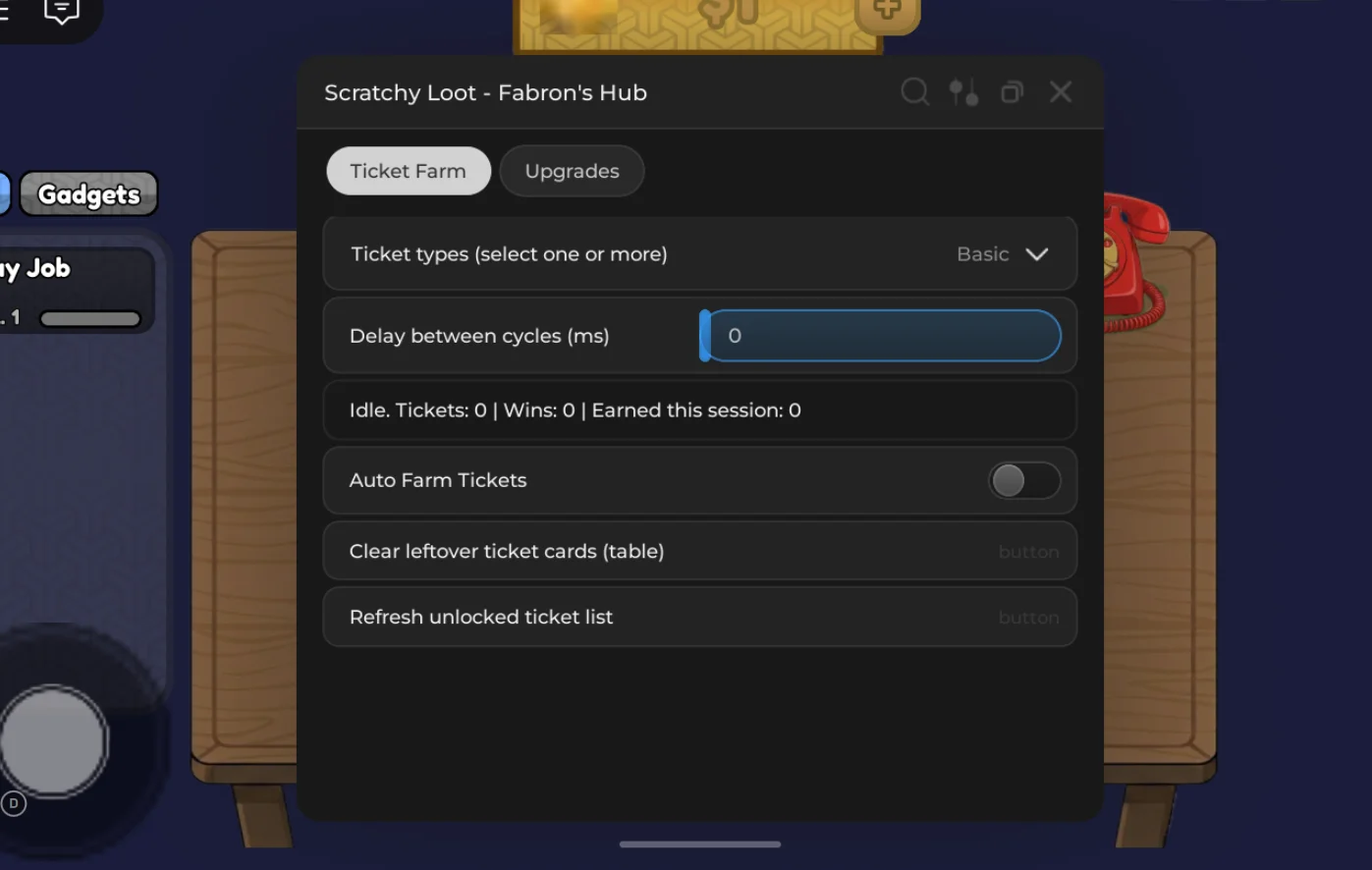 Fabron’s Hub | Scratchy Loot Script | No Key, Auto Farm Ticket