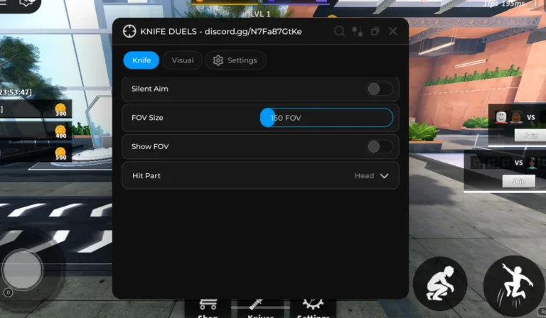 Imshrak Hub | Knife Duels Script – No Key, Silent Aim, FOV