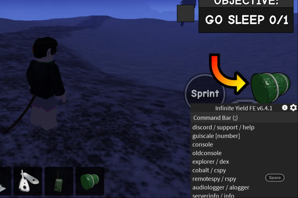Infinite Yield | Survive 7 Days In Arctic Script | No Key, Admin Commands