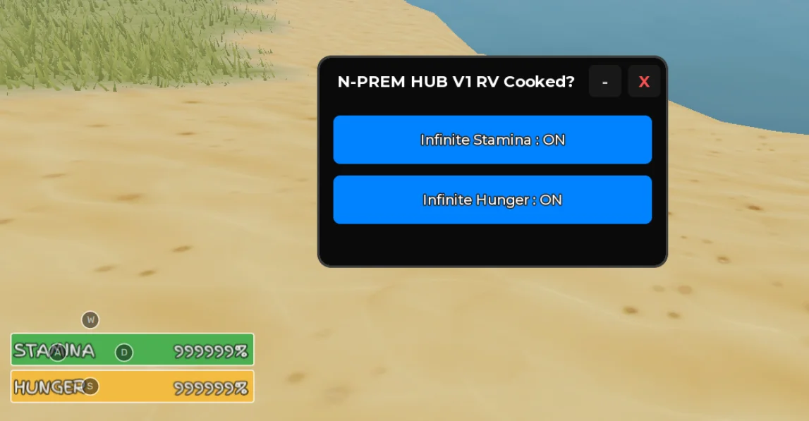 RV Cooked? Script | N-Prem Hub V1 | No Key, INF Stamina, INF Hunger