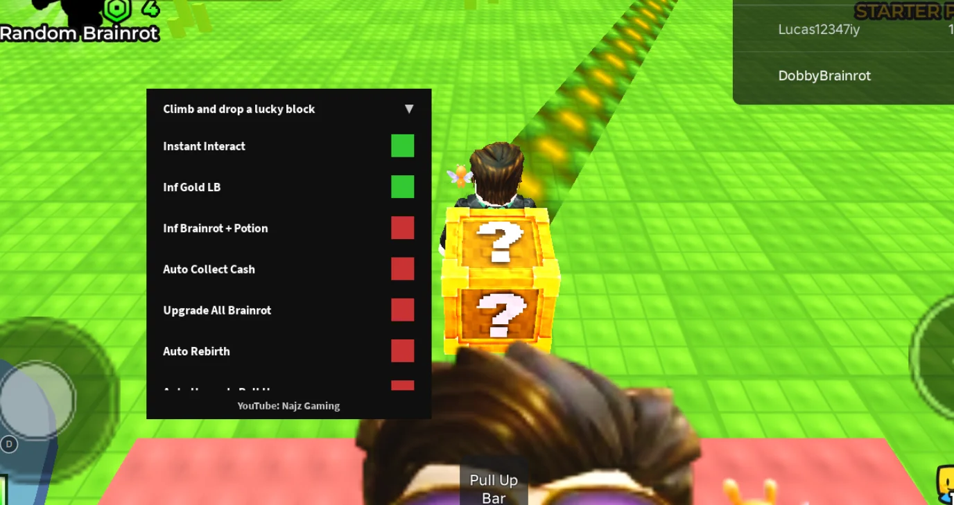 Najz Gaming | Climb and Drop a Lucky Block Script | Intant Interact