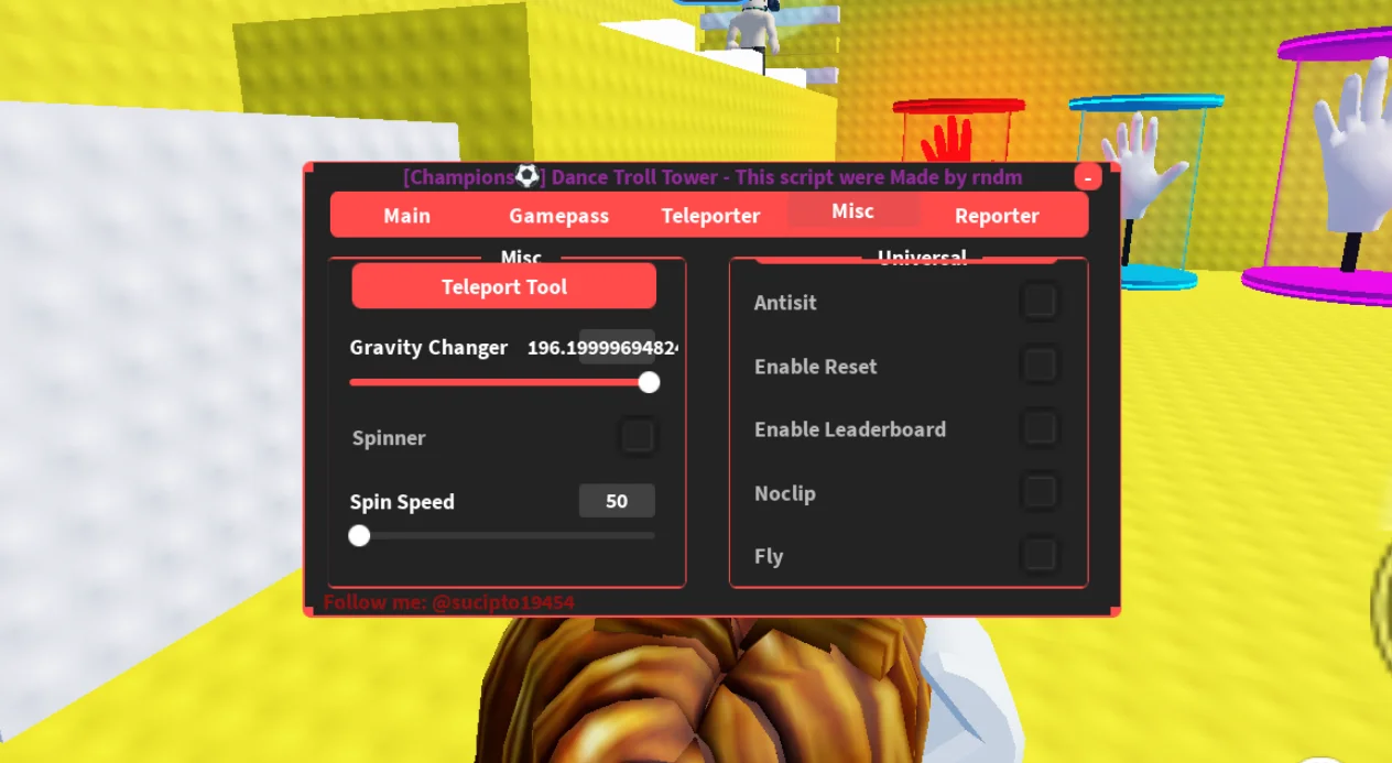 RNDM | Dance Troll Tower Script | No Key, Fly, Invincibility