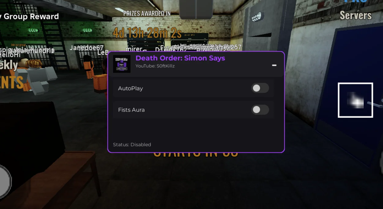 Death Order: Simon Says Script | S0ftKillz | Auto Play