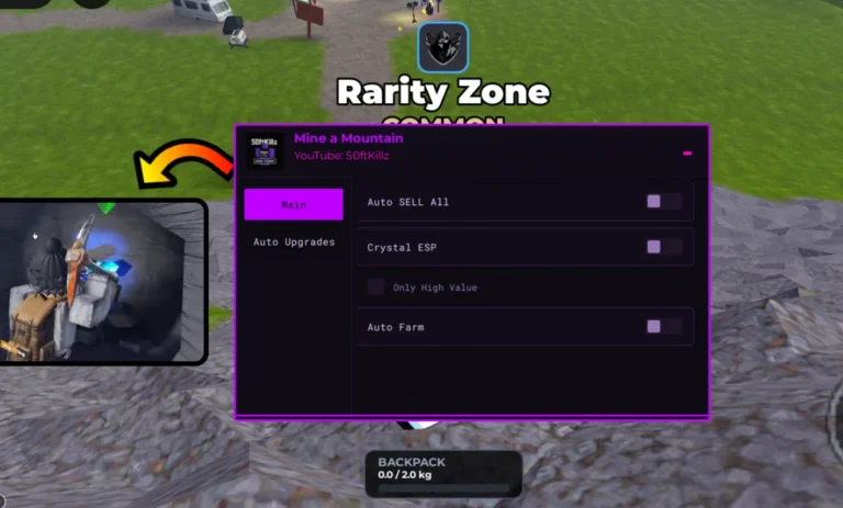 S0ftKillz | Mine a Mountain Script | Auto Sell All, Auto Farm