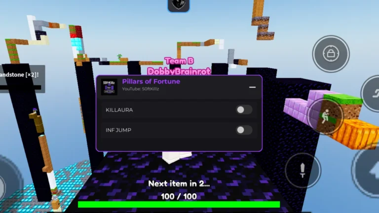 Pillars of Fortune Script | S0ftKillz | Kill Aura, INF Jump