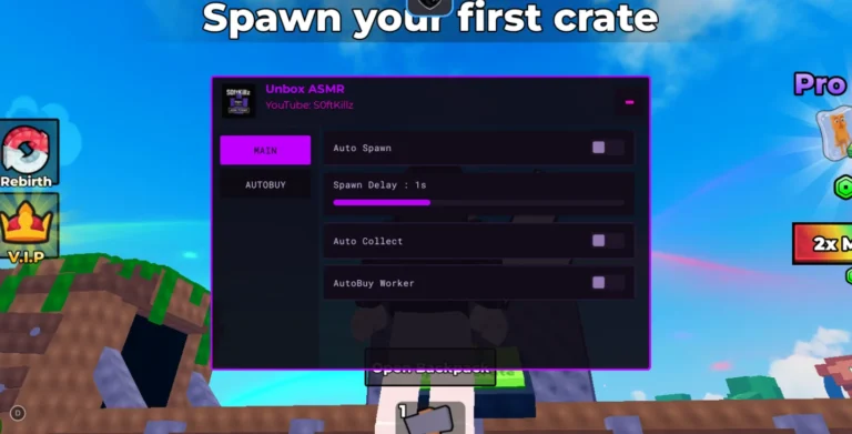 Unbox ASMR Script | S0ftKillz | Auto Spawn, Auto Collect