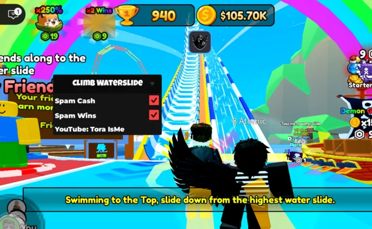 Tora IsMe | Climb Waterslide and Slide Script | No Key, INF Cash