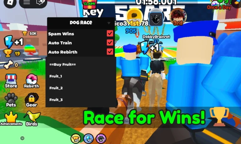 Dog Race Script | Tora IsMe | No Key, Spam Wins, Auto Train