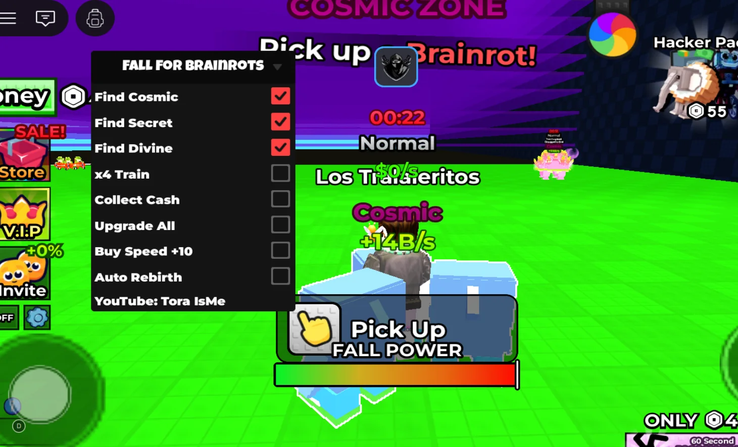 Tora IsMe | Fall For Brainrots Script | NO Key, Find Secret, Find Cosmic