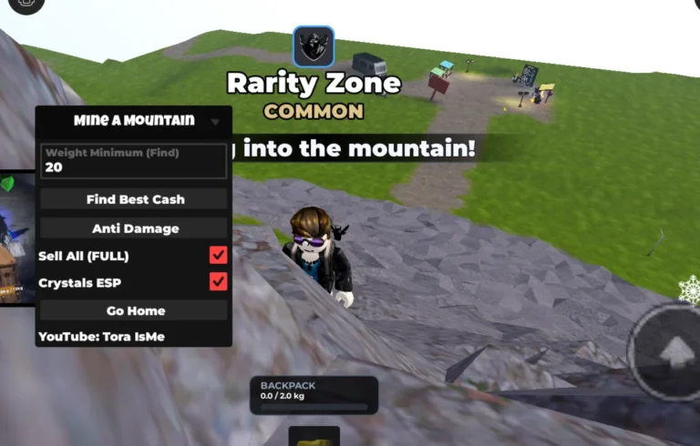 Tora IsMe | Mine a Mountain Script | No Key, Anti Damage