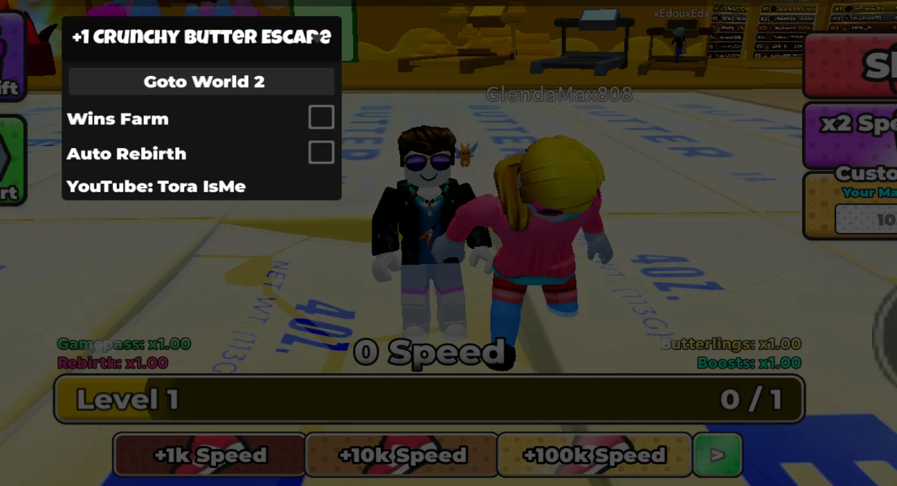 Tora IsMe | +1 Crunchy Butter Escape Script | No Key, Wins Farm