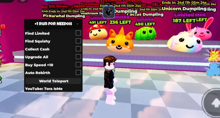 Tora IsMe | +1 Run for NEEDOH Script | No Key, Find Squishy