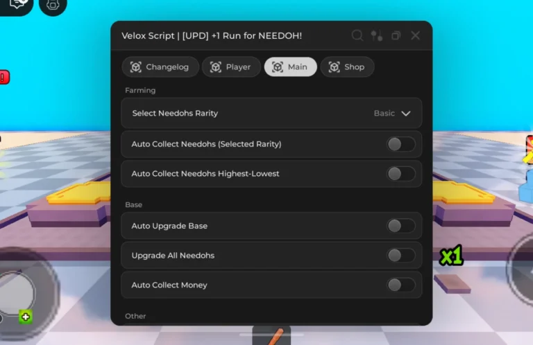 Velox Hub | +1 Run for NEEDOH Script | Auto Farm, Auto Collect