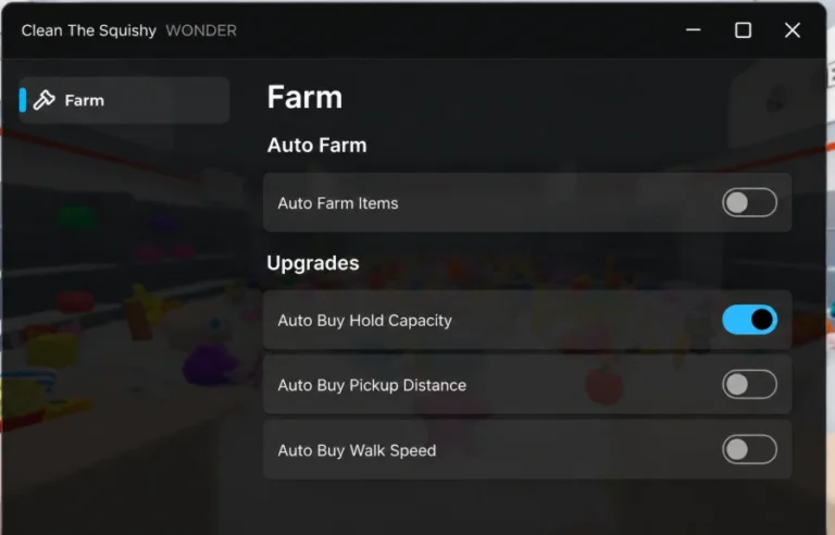 Wonder Hub | Clean the Squishies Script | Auto Place, Auto Buy