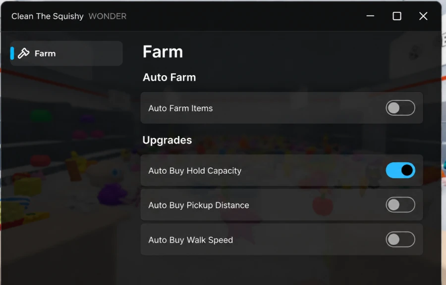 Wonder Hub | Clean the Squishies Script | Auto Place, Auto Buy