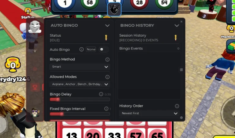 50 Player BINGO Script | Barrage Hub | Auto Bingo, Auto Play