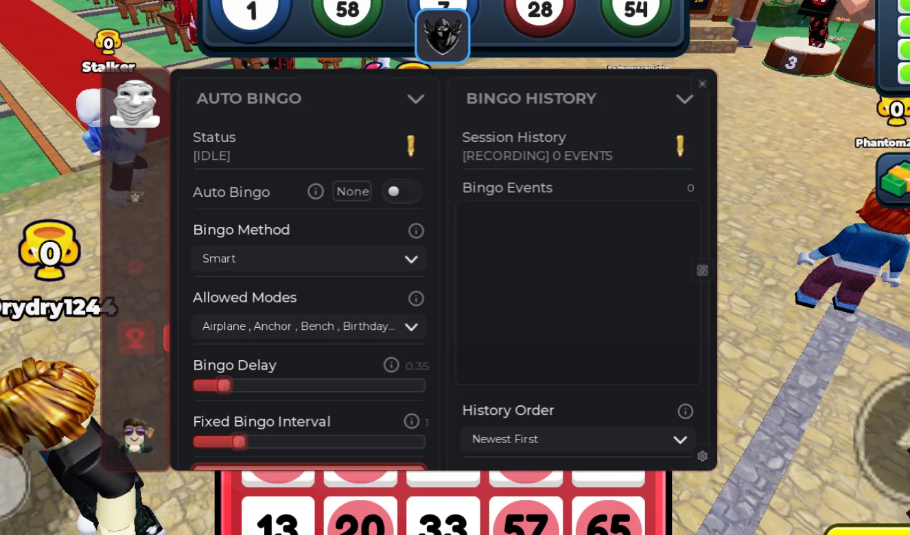 50 Player BINGO Script | Barrage Hub | Auto Bingo, Auto Play